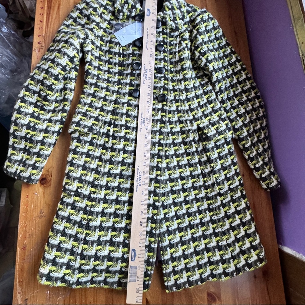Tibi wool plaid dress coat size 4 nwt - Picture 8 of 16